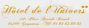 Logo HÔTEL DE L'UNIVERS
