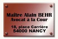 Logo MAÎTRE ALAIN BEHR