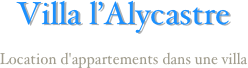 Logo VILLA L'ALYCASTRE